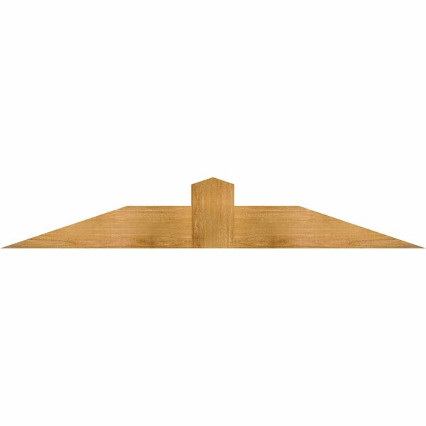 Ekena Millwork Portland Rough Sawn Timber Gable Bracket, Western Red Cedar, 60"W x 10"H x 4"D x 6"F, 4/12 Pitch GBW060X10X0406POR00RWR - main